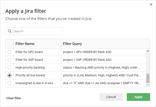 apply-a-jira-filter-office-timeline-online