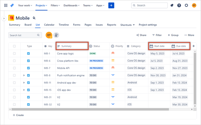 jira-project-sample-importing-into-office-timeline-online-1