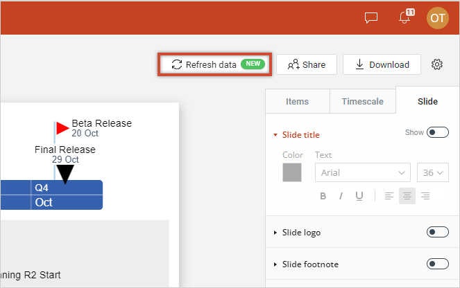 refresh-data-button-office-timeline-online-jira-import