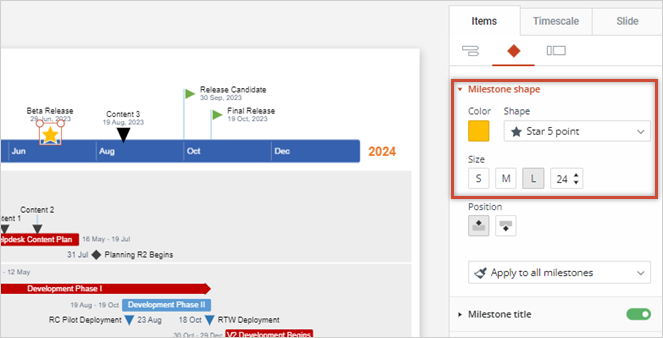 customized-milestone-style-pane