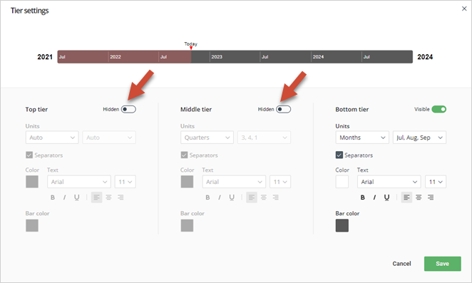 hide-timescale-tiers-office-timeline-online