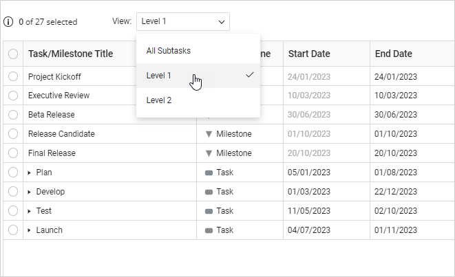 select-hierarchy-view-menu-office-timeline-online