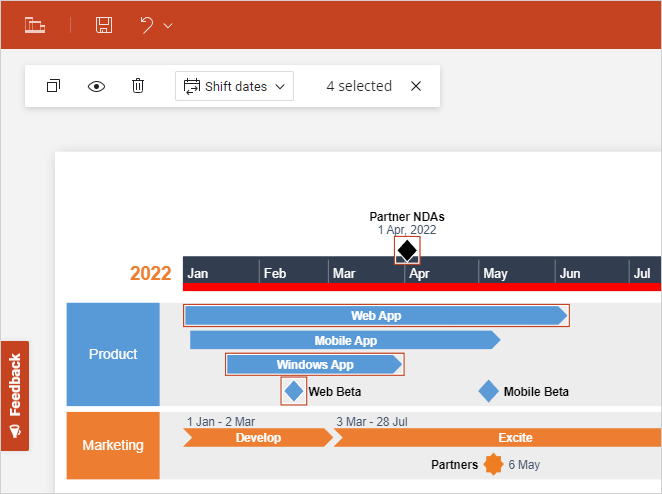 shift-click-select-multiple-items-timeline-view